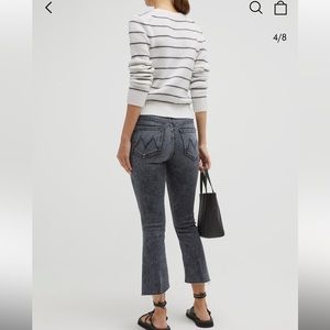 Mother The Insider Crop Step Fray Jeans size 31